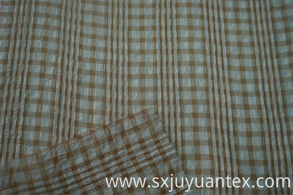 Polyester Multi Color Check Fabric